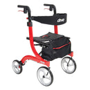 Drive Medical Nitro Aluminum Rollator, 10" Casters-Drive Medical-HeartWell Medical