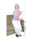 Stander Security Pole & Curve Grab Bar White-Stander-HeartWell Medical