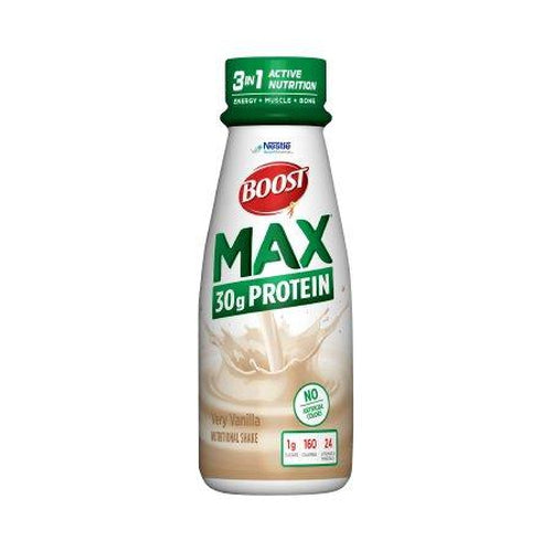 Nestle Oral Protein Supplement Boost Max Very Vanilla Flavor Ready to Use 11 oz. Bottle-Nestle-HeartWell Medical