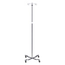Clinton Industries Economy 4 Leg 2-Hook IV Pole-Clinton Industries-HeartWell Medical