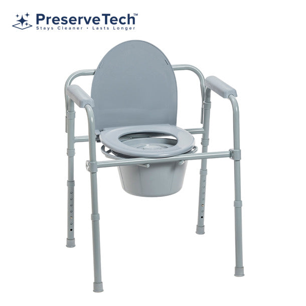 Drive Medical PreserveTech Secure Lock Raised Toilet Seat