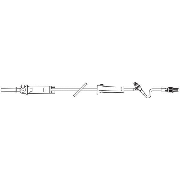 Baxter Administration Set Duo-Vent Spike, 103" Tubing, 10 Drops Minute-Baxter-HeartWell Medical