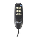 Drive Medical Delta Ultra Light Semi Electric Hospital Bed with Half Rails and Therapeutic Support Mattress-Drive Medical-HeartWell Medical