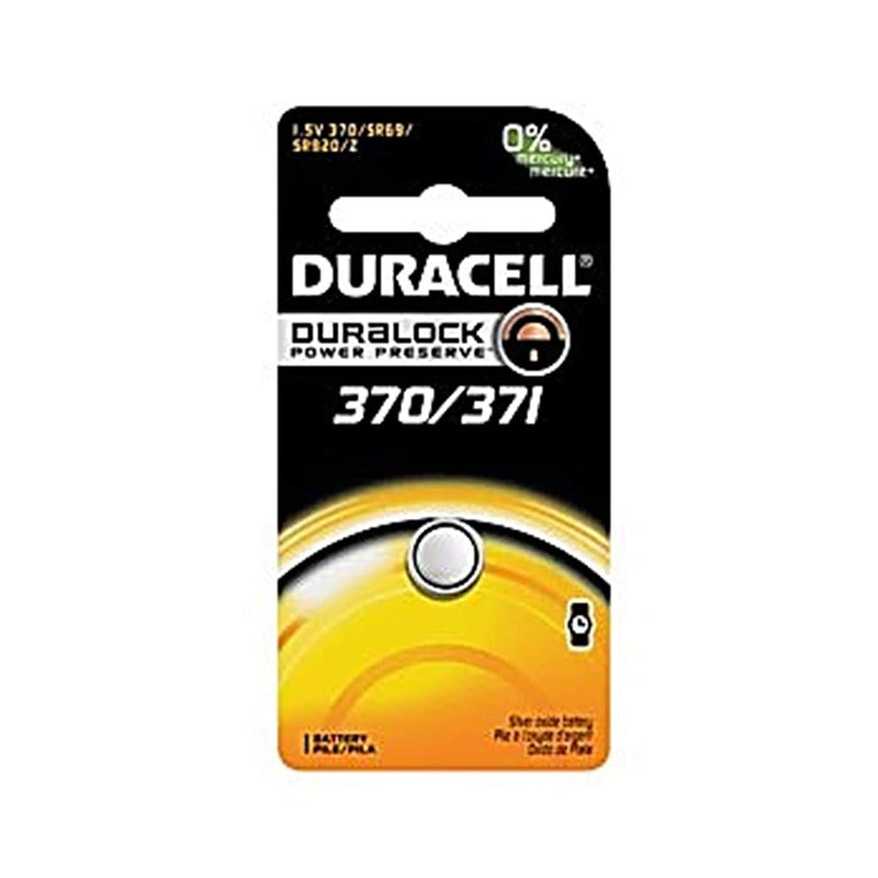 Duracell 370/371 Silver Oxide Button Battery Medical Electronic Battery, Alkaline, 1.5V-Duracell-HeartWell Medical