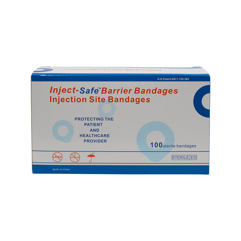 HTL-STREFA Adhesive Barrier Strip Inject Safe Bandage 1-3/8 Inch Round-HTL-STREFA-HeartWell Medical