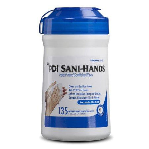 PDI Sani-Hands Instant Hand Sanitizing Wipes 135 Count-PDI-HeartWell Medical