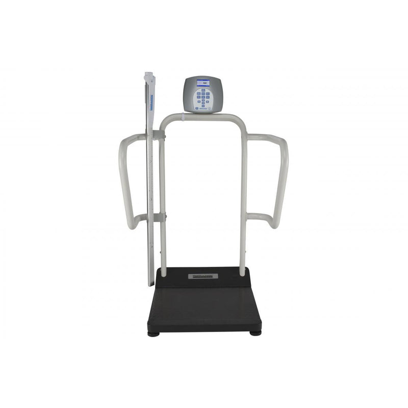 Health o Meter Digital Platform Scale with Extra Wide Handrails and Digital Height Rod-Health o Meter-HeartWell Medical
