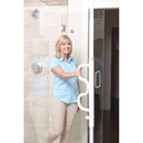 Stander Security Pole & Curve Grab Bar White-Stander-HeartWell Medical