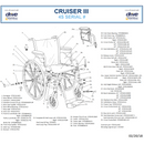 Drive Medical Cruiser III Light Weight Wheelchair with Flip Back Removable Arms, Desk Arms, Elevating Leg Rests, 20" Seat-Drive Medical-HeartWell Medical