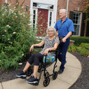 ProBasics Aluminum Transport Wheelchair, 19-inch, Black-ProBasics-HeartWell Medical