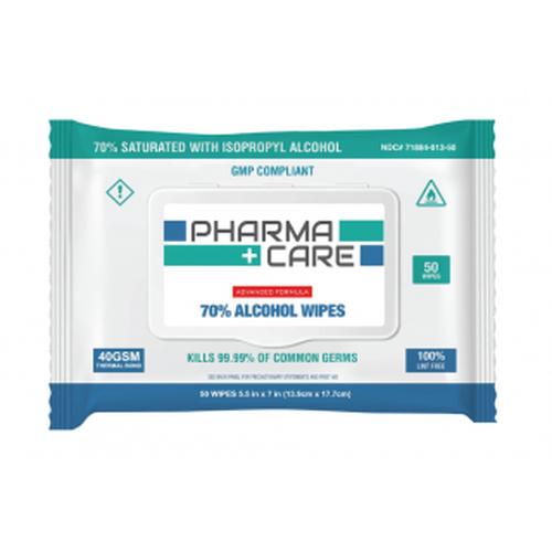 ESC Brands Pharmacare 70% Alcohol Wipes 5.5 in x 7 in-ESC Brands-HeartWell Medical