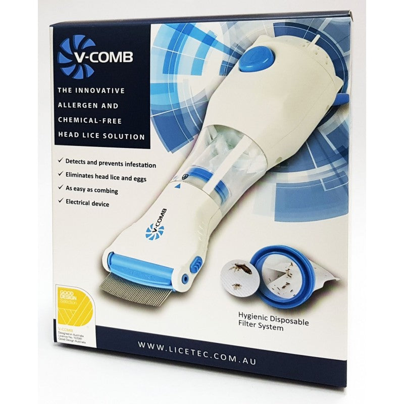 Licetec V-Comb Electronic Head Lice Remover-Licetec-HeartWell Medical
