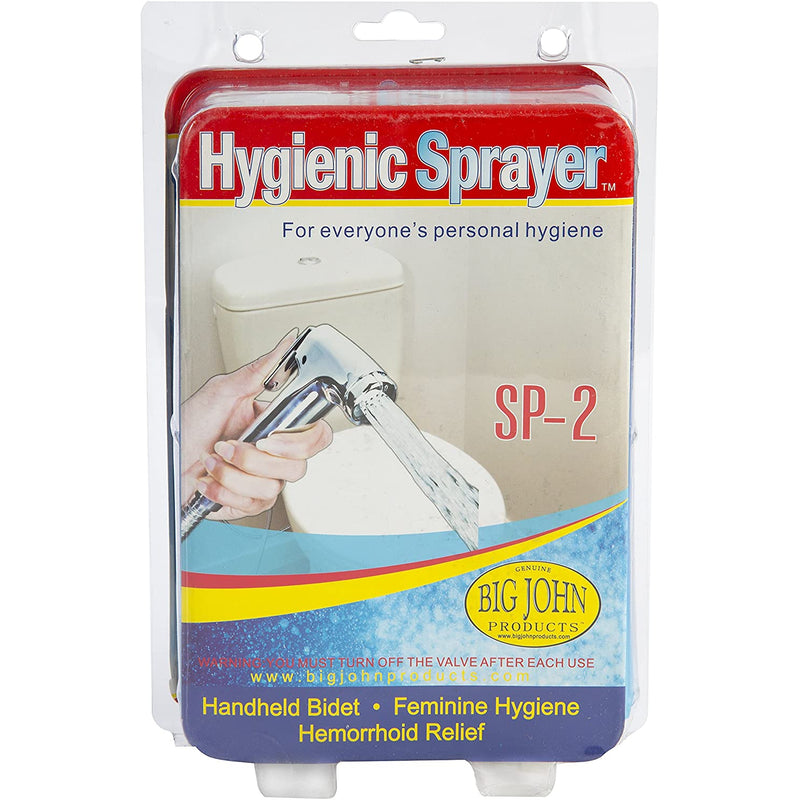 Big John Hygienic Sprayer Hand Held Bidet, Chrome-Big John-HeartWell Medical