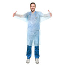 HeartWell Isolation Gown Polyethylene, Blue, 15 Per Bag-HeartWell-HeartWell Medical