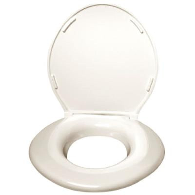Big John Toilet Seat With Cover Cream-Big John-HeartWell Medical