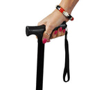 Blue Jay Folding Cane Black Pistol Grip 33" - 37"-Blue Jay-HeartWell Medical