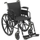 Drive Medical Cruiser III Light Weight Wheelchair with Flip Back Removable Arms, Desk Arms, Elevating Leg Rests, 20" Seat-Drive Medical-HeartWell Medical
