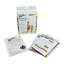 Fabrication Enterprises Sup-R Band Latex Free Exercise Band - PEP Pack, 3-Piece set (1 each: Black, Silver, Gold)-Fabrication Enterprises-HeartWell Medical