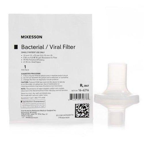 Mckesson Bacterial / Viral Filter 0.83 cm H20 @ 30 LPM-Mckesson-HeartWell Medical