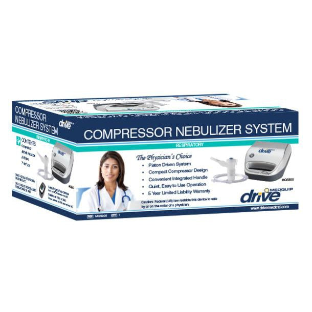 Drive Medical Compact Compressor Nebulizer with Disposable Neb Kit-Drive Medical-HeartWell Medical