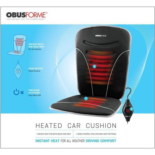 Obusforme Back & Seat Heated Car Cushion-Obusforme-HeartWell Medical