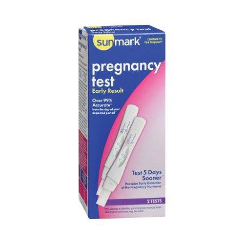 Sunmark Rapid Pregnancy Test Kit Home Device Urine Sample-Sunmark-HeartWell Medical