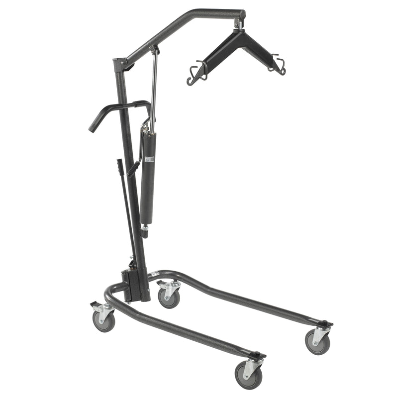 Drive Medical Hydraulic Patient Lift with Six Point Cradle, 5" Casters Silver Vein-Drive Medical-HeartWell Medical