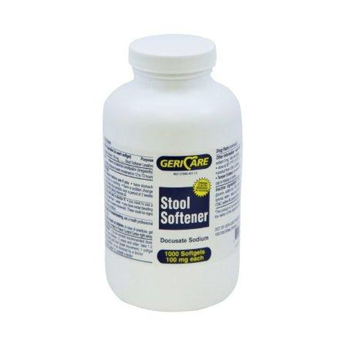 Gericare Stool Softener Softgel 1,000 Bottle 100 mg Strength Docusate Sodium-Gericare-HeartWell Medical