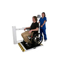 Health o Meter Antimicrobial Wall-Mounted Fold-Up Wheelchair Scale-Health o Meter-HeartWell Medical