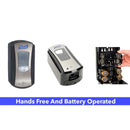 MDMaxx Hand Sanitizer Dispenser Automatic, 1200 ml Capacity, with Steel 48” Stand, Touchless (Black, LTX)-MDMaxx-HeartWell Medical