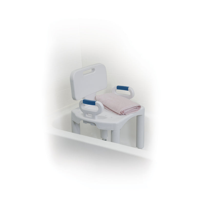 Drive Medical Premium Series Shower Chair with Back and Arms-Drive Medical-HeartWell Medical