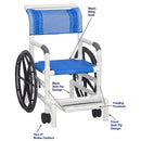MJM International Multi-Purpose Shower and Aquatic Pool Transfer Chair-MJM International-HeartWell Medical