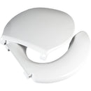 Big John Toilet Seat Open Front With Cover White-Big John-HeartWell Medical