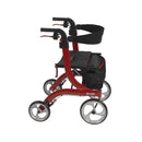 Drive Medical Nitro Euro Style Rollator Walker, Tall Height, Red-Drive Medical-HeartWell Medical