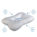 Roscoe Medical Cervical Sleep Pillow with Indentation-Roscoe Medical-HeartWell Medical