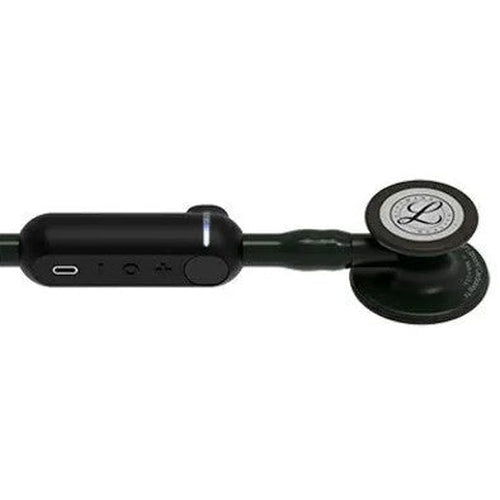 3M Littmann CORE Digital Stethoscope Black Chestpiece, Tube, Stem and Headset, 27 inch-3M-HeartWell Medical