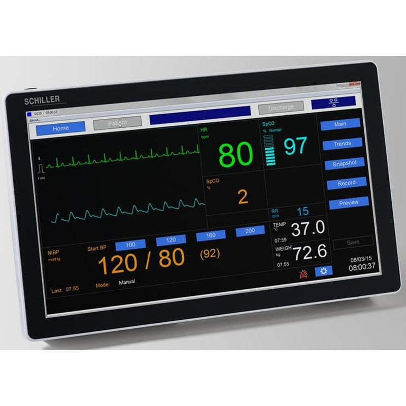 Schiller DS20 Diagnostic Station 12 Lead ECG w/ Temperature Probe-Schiller-HeartWell Medical