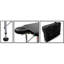 Hausmann Portable Sideline Treatment Table Black Vinyl-Hausmann-HeartWell Medical