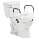 Drive Medical PreserveTech Secure Lock Raised Toilet Seat 5" Height-Drive Medical-HeartWell Medical