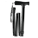 Blue Jay Folding Cane Black Pistol Grip 33" - 37"-Blue Jay-HeartWell Medical