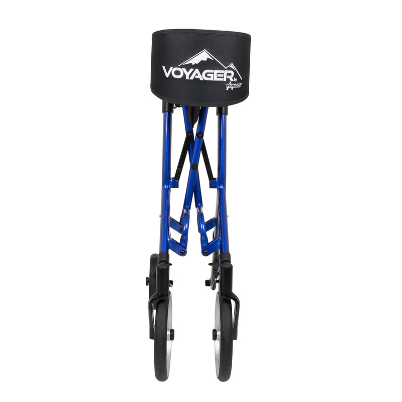 Voyager Adjustable Height Euro-Style Rollator, Cobalt Blue-Voyager-HeartWell Medical