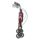 Drive Medical Adjustable Height Rollator with 6" Wheels Red-Drive Medical-HeartWell Medical