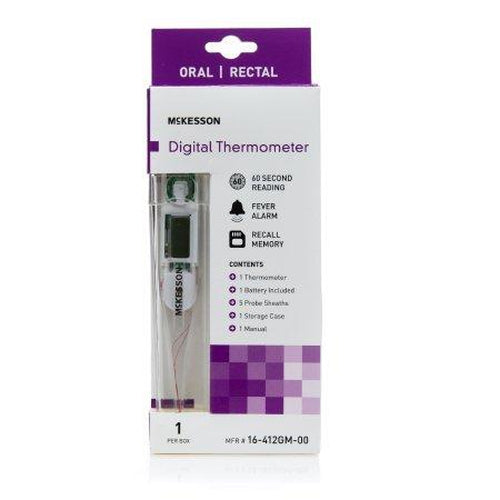 Mckesson Digital Stick Thermometer Oral / Rectal / Axillary Probe Handheld-Mckesson-HeartWell Medical