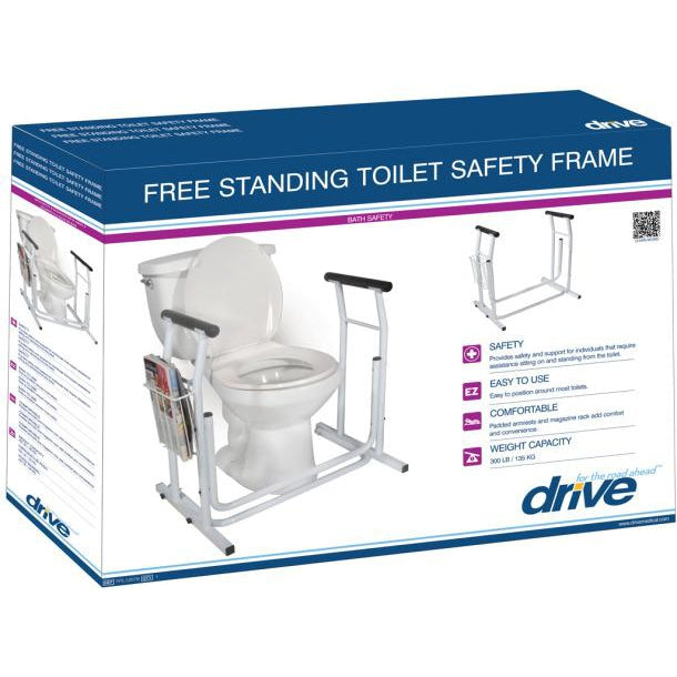 Drive Medical Free-standing Toilet Safety Rail-Drive Medical-HeartWell Medical