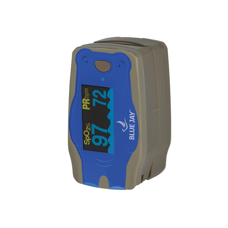 Blue Jay Mr. Blue Bear Pediatric Fingertip Pulse Oximeter-Blue Jay-HeartWell Medical