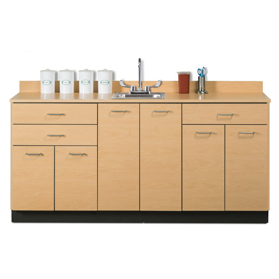 Clinton Industries Base Cabinet with 6 Doors & 3 Drawers (with optional sink)-Clinton Industries-HeartWell Medical