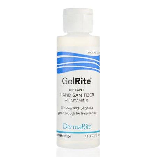 DermaRite Hand Sanitizer GelRite 4 oz. Ethyl Alcohol Gel Bottle-DermaRite-HeartWell Medical