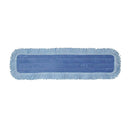 Pro Advantage Microfiber Dust Mop Pad with Fringe Yarn, 5” X 24”, Blue-Pro Advantage-HeartWell Medical
