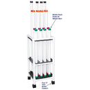 MJM International Therapy Rehab Weight Bars Mobile Storage Cart-MJM International-HeartWell Medical