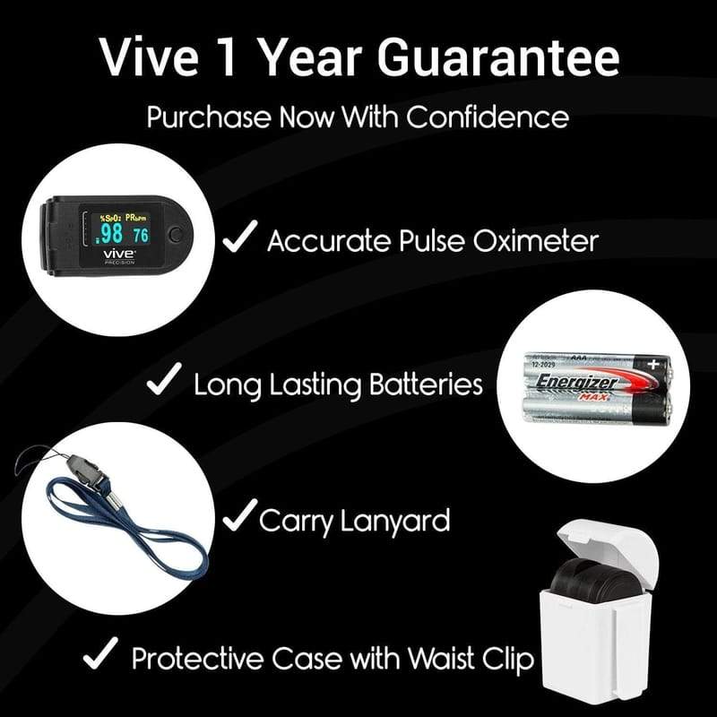 Vive Health Pulse Oximeter Compatible with Smart Devices-Vive Health-HeartWell Medical
